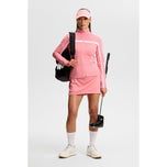 J.Lindeberg 女式 Janice 全拉链高尔夫中层 - Flamingo Plume