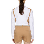 J.Lindeberg女子MAE四分之一ZIP高尔夫中层 - 白色