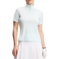 J.Lindeberg Dam Pip Golf Polo Shirt - Sky Light