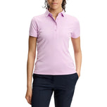 J.Lindeberg 女式 Tour Tech 高尔夫 Polo 衫 - 兰花花束