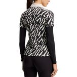 J.Lindeberg Women's Tour Tech Printed Golf Polo Shirt - Oak Moonbeam