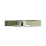 J.Lindeberg Bridger Leather Belt - Oil Green