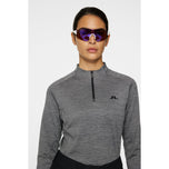 J.Lindeberg Women's Steffi Golf Mid -Layer - Dark Grey Melange