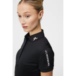J.Lindeberg Women's Tour Tech Slim Golf Polo Shirt - Black