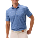 Johnnie-O Performance Jersey Polo Osmond - Lake