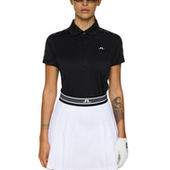 J.Lindeberg Women's Jessa Golf Polo Shirt - Black