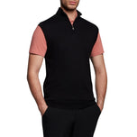 Lyle & Scott Tonal Eagle Sticked Vest - Jet Black