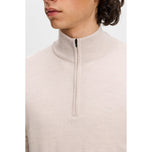 J.Lindeberg Kian Quarter Zip Golftröja - Moonbeam Melange
