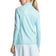 Peter Millar Women's Geo Raglan-Sleeve Perth Golf Mid-Layer - Blue Spruce