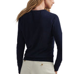 Peter Millar Women's Excursionist Merino Flex Knitted Golf Crew - Navy