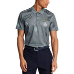 Lyle och Scott Polka Diamond Polo Golf Shirt - Cactus Green