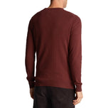 Lyle & Scott Cotton Merino Blend Crew Neck Pullover - Bourgogne