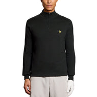 Lyle & Scott Golf 1874 Quarter Zip Jumper - Jet Black