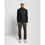 Lyle＆Scott Hybrid缝全邮政高尔夫背心 - 喷气黑色