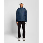 Lyle＆Scott Hybrid quilted全拉链高尔夫球外套 - 莱德蓝色