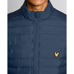 Lyle＆Scott Hybrid quilted全拉链高尔夫球外套 - 莱德蓝色