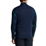 Lyle & Scott Hybrid Quilted Full Zip Golf Vest - Ryder Blue