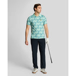 Lyle & Scott LS Monogram Printed Golf Polo Shirt - Shoreline