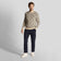 Lyle & Scott Monogram Sticked Golf Crew Neck - Sand Dune