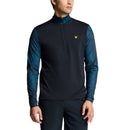 Lyle &amp; Scott tryckt Contour Golf Midlayer - Dark Navy
