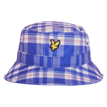Lyle & Scott 格子呢桶形高尔夫球帽 - 现蓝色