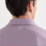 Peter Millar Verse Performance Mesh Golf Polo - Windy Blue/Melrose Pink