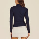 Malbon Women's Rally Mockneck - Blueberry