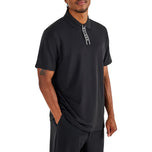 Malbon Block Placket Golf Polo Shirt - Svart