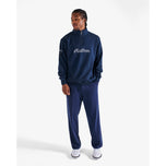 Malbon Collegiate Golf Sweatshirt 1/4 Zip - Navy