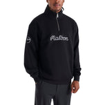 Malbon Collegiate Golf Sweatshirt 1/4 Zip - Svart
