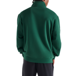 Malbon Collegiate Golf Sweatshirt 1/4 Zip - Forest