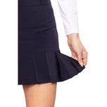 Golftini Women's Performance 17.5 "Full Pleat Golf Skort - Navy