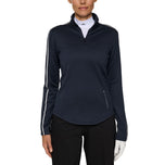 J.Lindeberg Women's Nefe Quarter Zip Golf Mid Layer - JL Navy