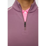 J.Lindeberg Women's Nefe Quarter Zip Golf Mid Layer - Mycket druva