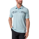 Travis Mathew Performance Jersey Cruise Golf Polo Shirt - Forget Me Not