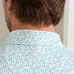 Peter Millar Cheers 性能球衣高尔夫 Polo 衫 - 白色