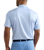 Peter Millar Medina Performance Jersey Golf Polo Shirt - Bluebird