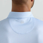Peter Millar Medina Performance Jersey Golf Polo Shirt - Bluebird
