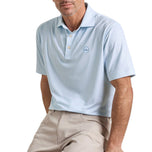 Peter Millar Men's Football Geo Performance Golf Polo - White
