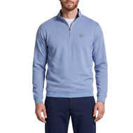 Peter Millar Ridgeline Knit Golf Quarter Zip - Summer Rain
