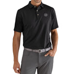 Peter Millar Solid Performance Jersey Golf Polo Shirt - Black