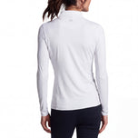 Peter Millar Women's Lightweight Crown Sun Golf Shirt - White
