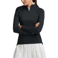 Peter Millar Women's Women's Raglan Sleeve Perth 1/4 Midlayer - Svart
