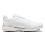 Puma Fusion Grip ST Spiked Golf Shoes - Puma White/Puma Silver/Ash Grey