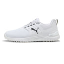 Puma tändas höja 2 breda spiklösa golfskor - puma vit/puma svart/puma silver