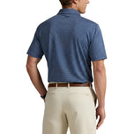 RLX Ralph Lauren Tryckt lättvikt Airflow Golf Polo Shirt - Raffinerad Navy Golf Buggy