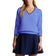 RLX Ralph Lauren Women's Cotton Blend V -ringning Golf Jumper - Greenwich Blue