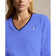 RLX Ralph Lauren Women's Cotton Blend V -ringning Golf Jumper - Greenwich Blue
