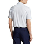 RLX Ralph Lauren Tryckt lättvikts luftflödesprestanda Golfskjorta - Oxford Blue Geo Neat