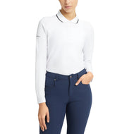 Rohnisch Women's Miriam Long Sleeve Golf Polo Shirt - White